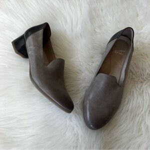 Dansko Preston Leather Loafers Stone Nubuck Size 40